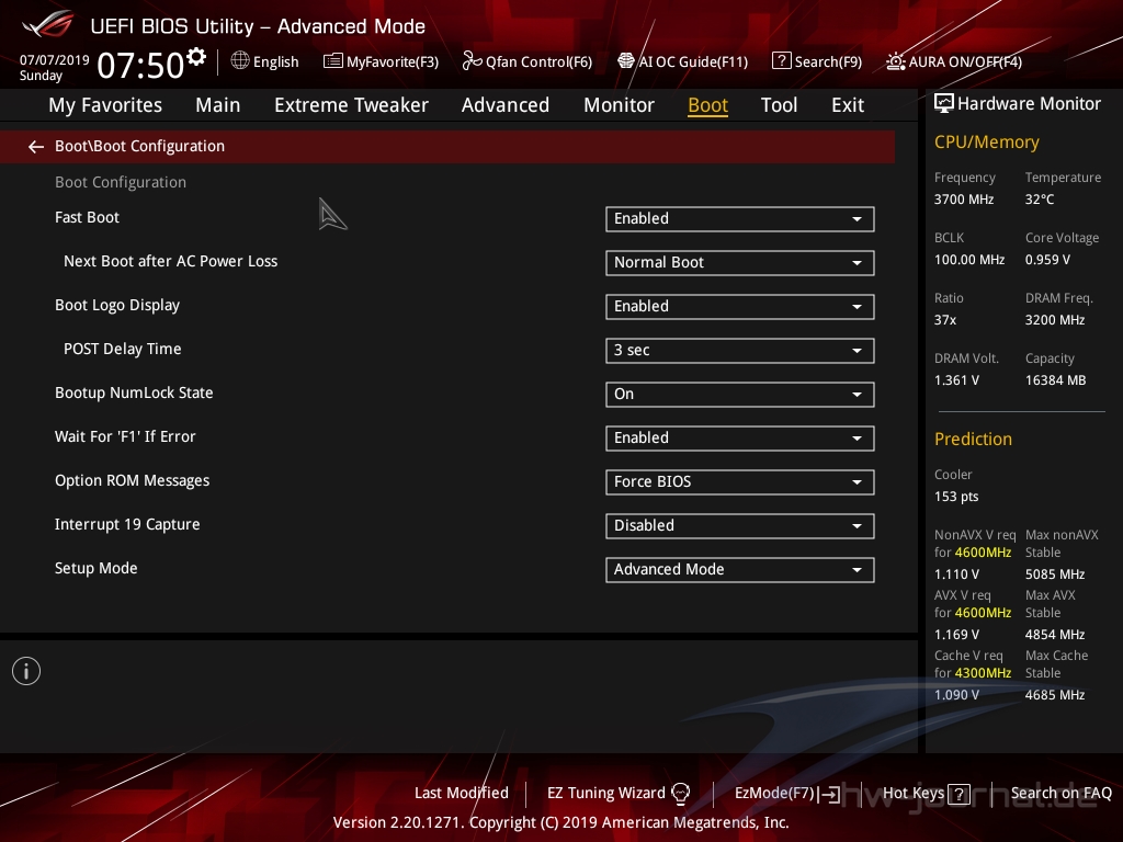 ASUS ROG Maximus XI Gene Bios 66