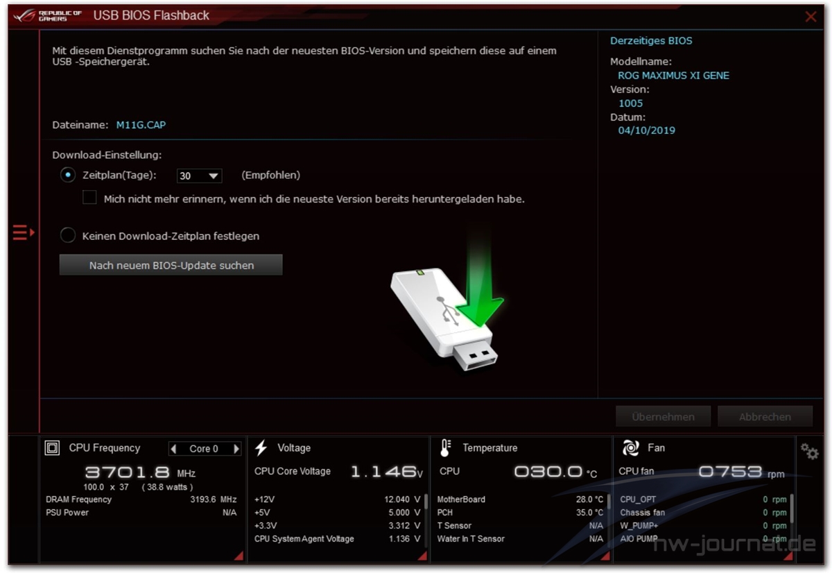 ASUS ROG Maximus XI Gene AI Suite 3 11