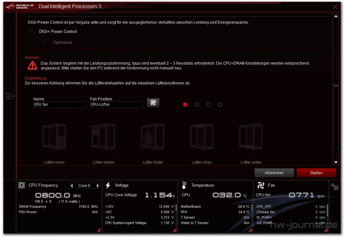 ASUS ROG Maximus XI Gene AI Suite 3 14