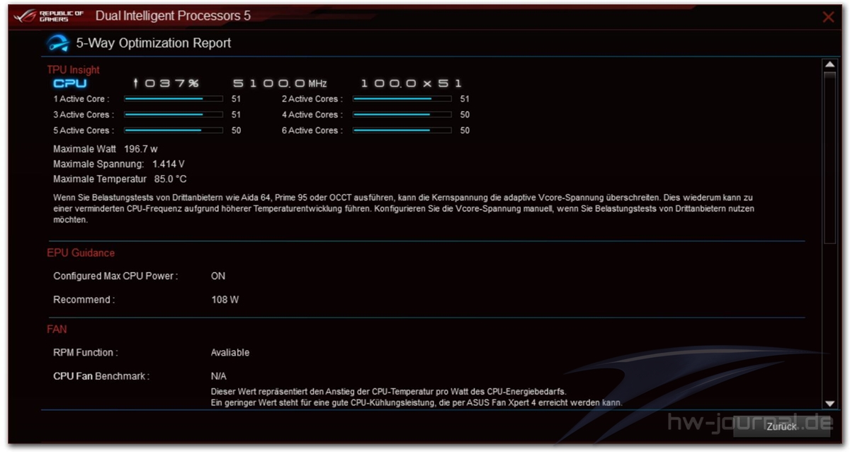 ASUS ROG Maximus XI Gene AI Suite 3 18