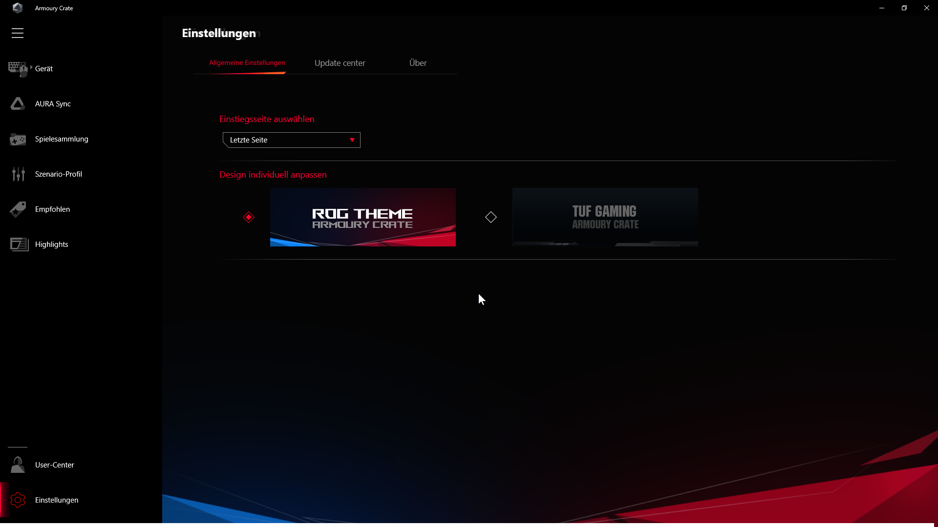 ROG ARMOURY CRATE 10