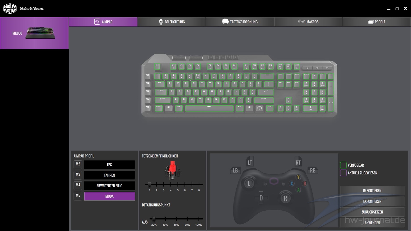 Cooler Master MK850 Software 5