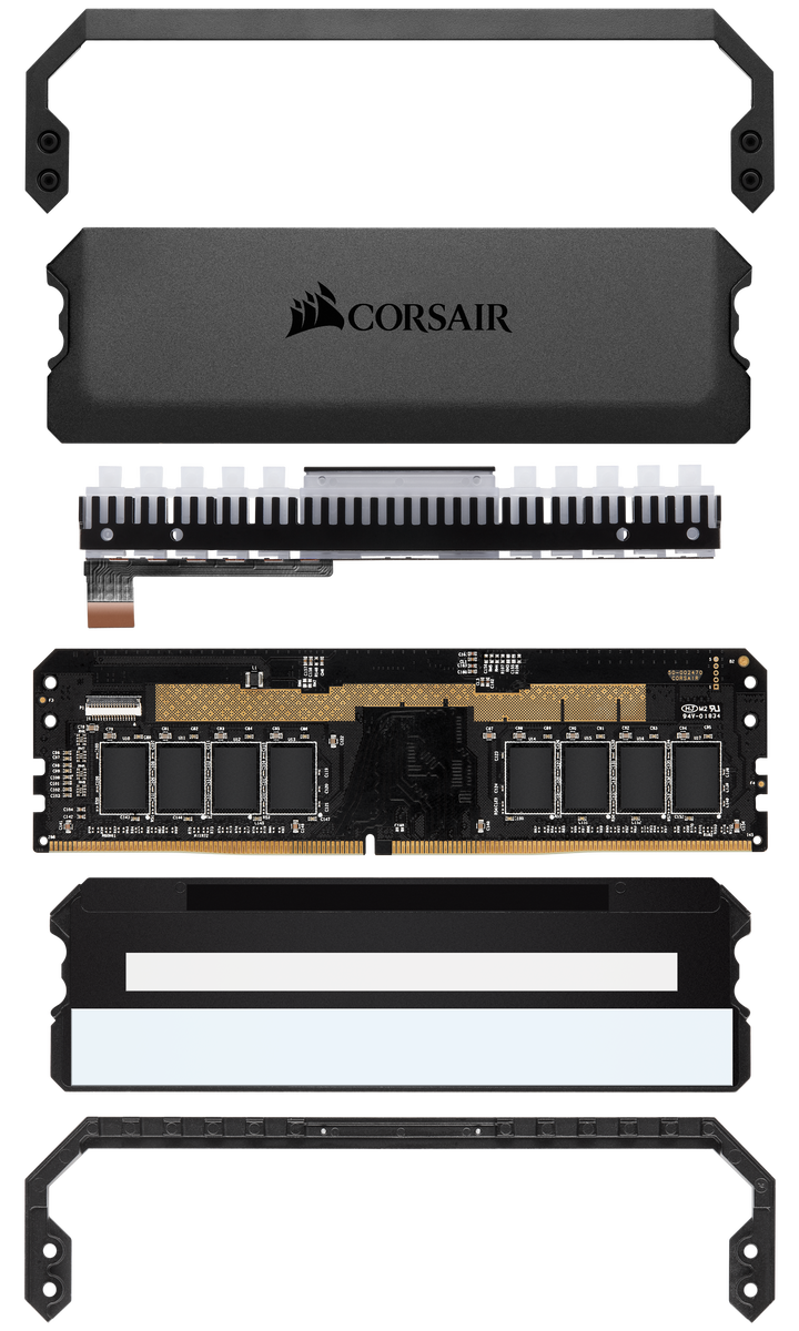 Corsair DOMINATOR Platinum RGB Explosionszeichnung