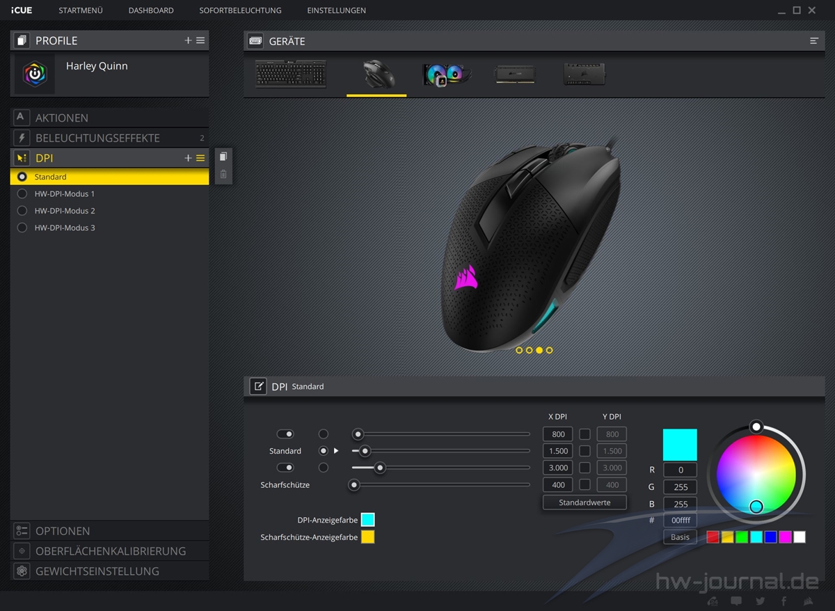 Corsair Nightsword RGB ICUE 10