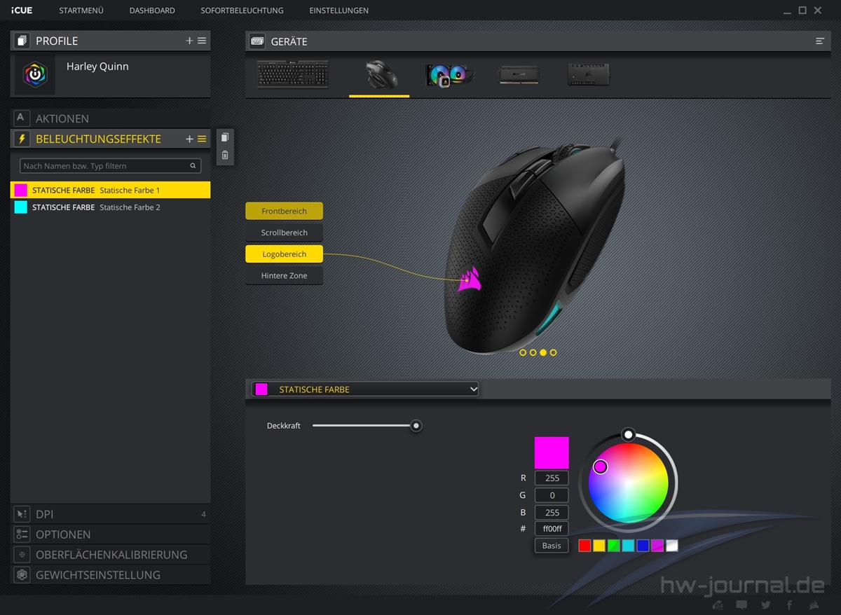 Corsair Nightsword RGB ICUE 6