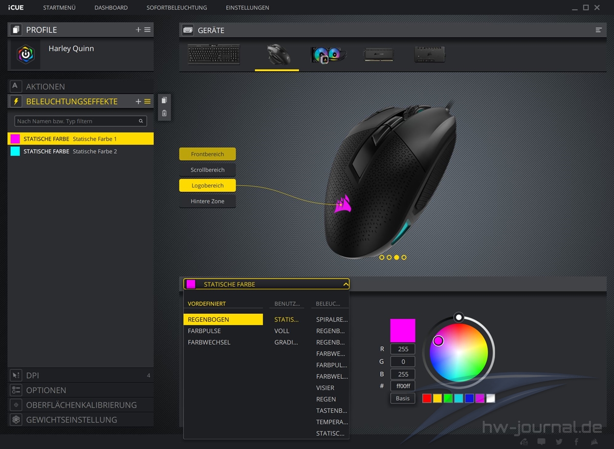 Corsair Nightsword RGB ICUE 7