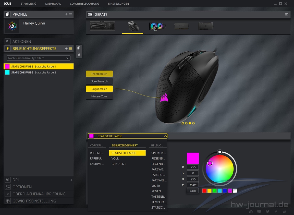 Corsair Nightsword RGB ICUE 8