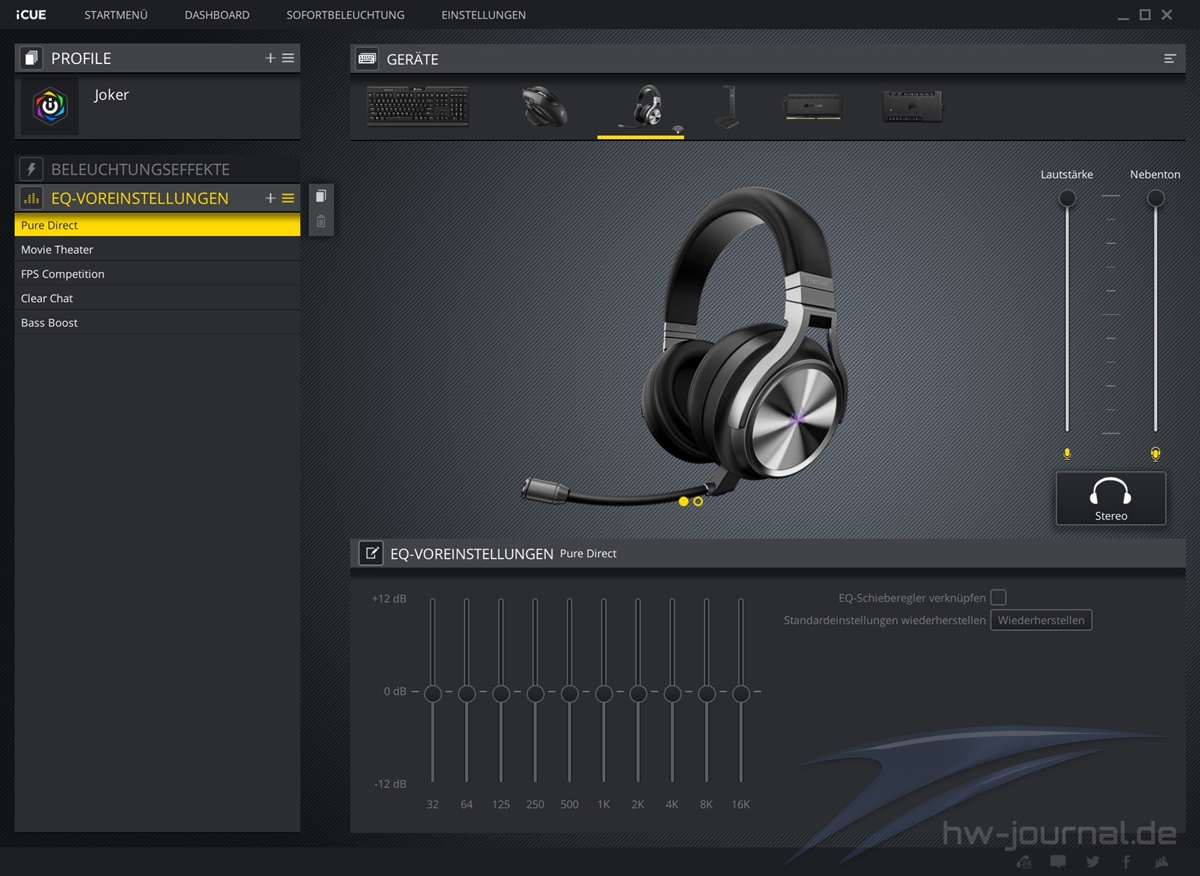 Corsair Virtuoso RGB Wireless SE ICUE 8