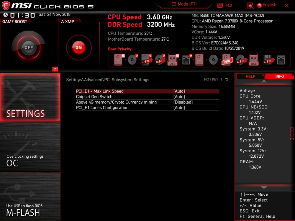 MSI B450 Tomahawk Max Bios 10