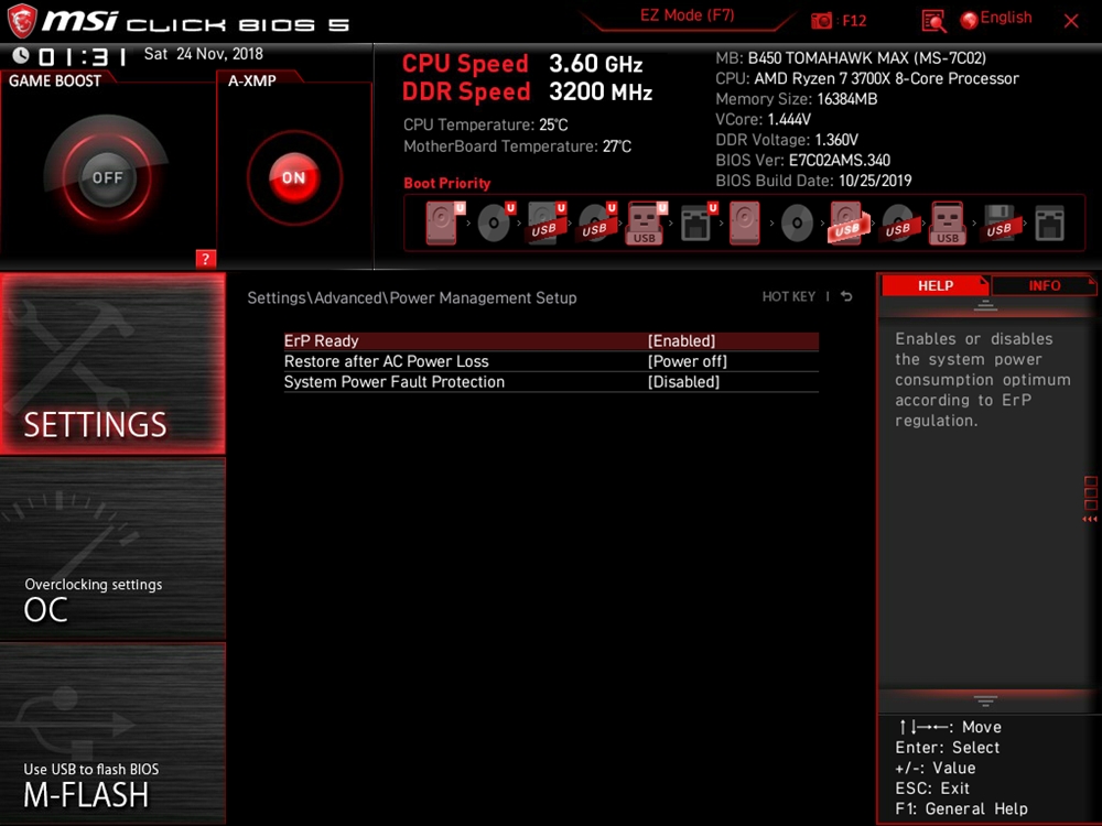 MSI B450 Tomahawk Max Bios 18