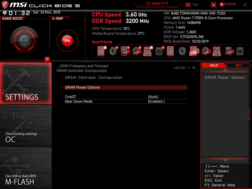 MSI B450 Tomahawk Max Bios 27