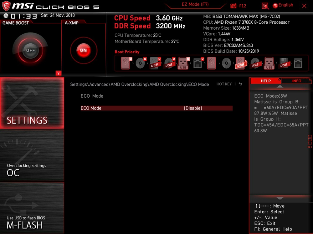 MSI B450 Tomahawk Max Bios 35
