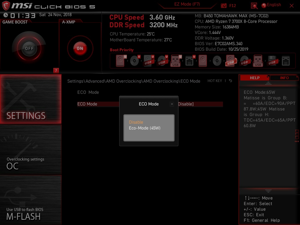 MSI B450 Tomahawk Max Bios 36