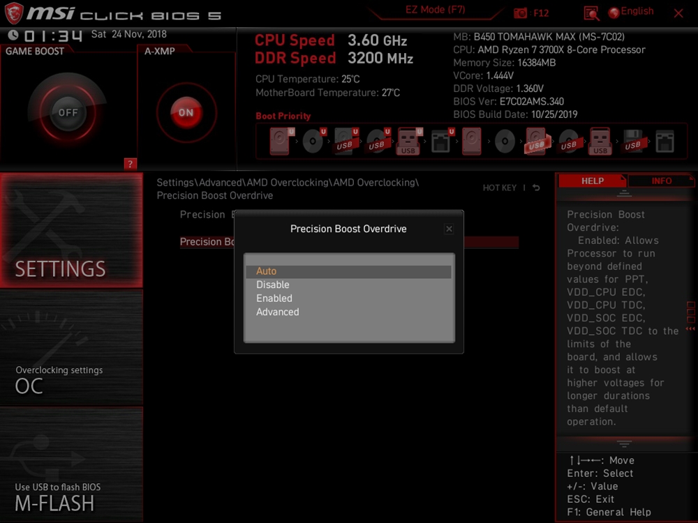MSI B450 Tomahawk Max Bios 37
