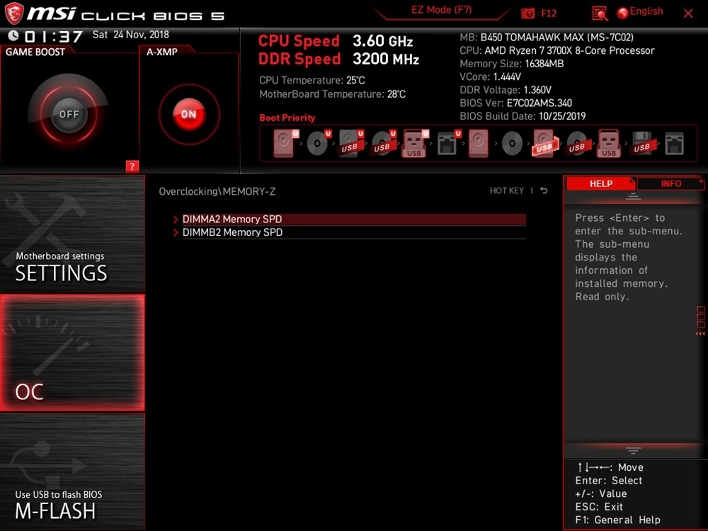 MSI B450 Tomahawk Max Bios 52
