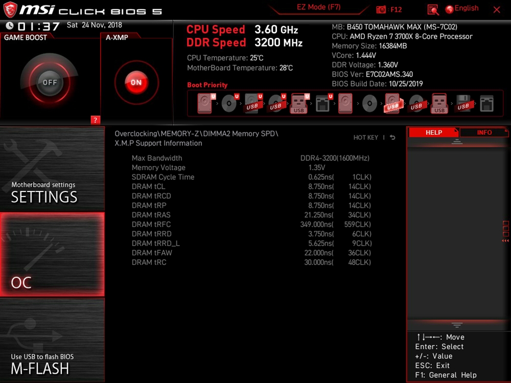 MSI B450 Tomahawk Max Bios 54