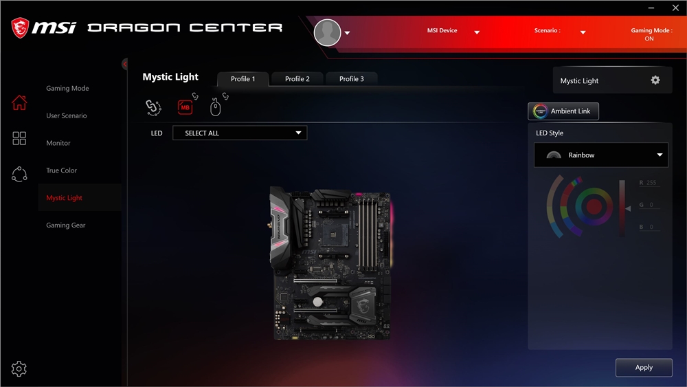 MSI Clutch GM30 Dragon Center 10