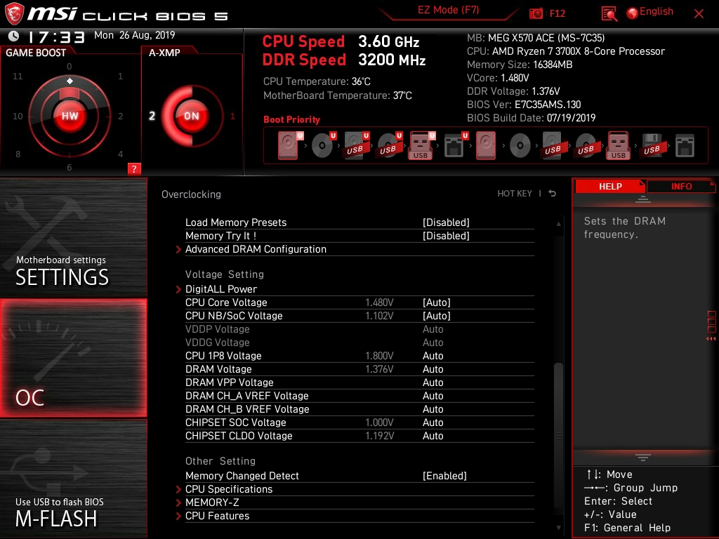 MSI MEG X570 ACE Bios 28