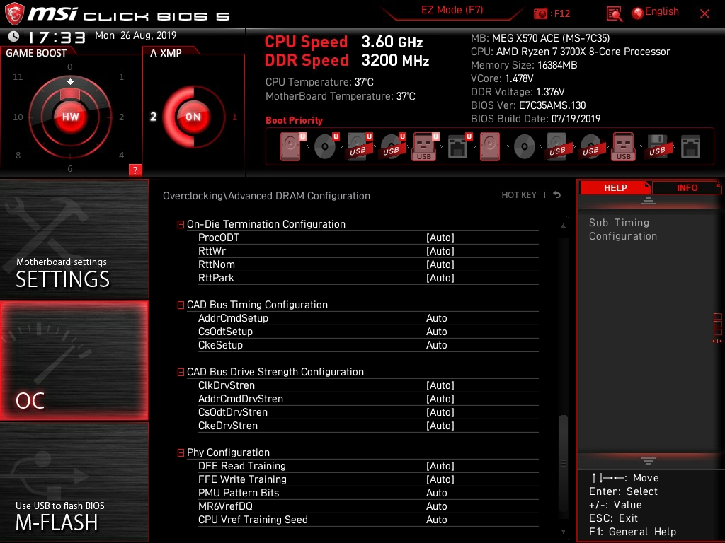 MSI MEG X570 ACE Bios 31