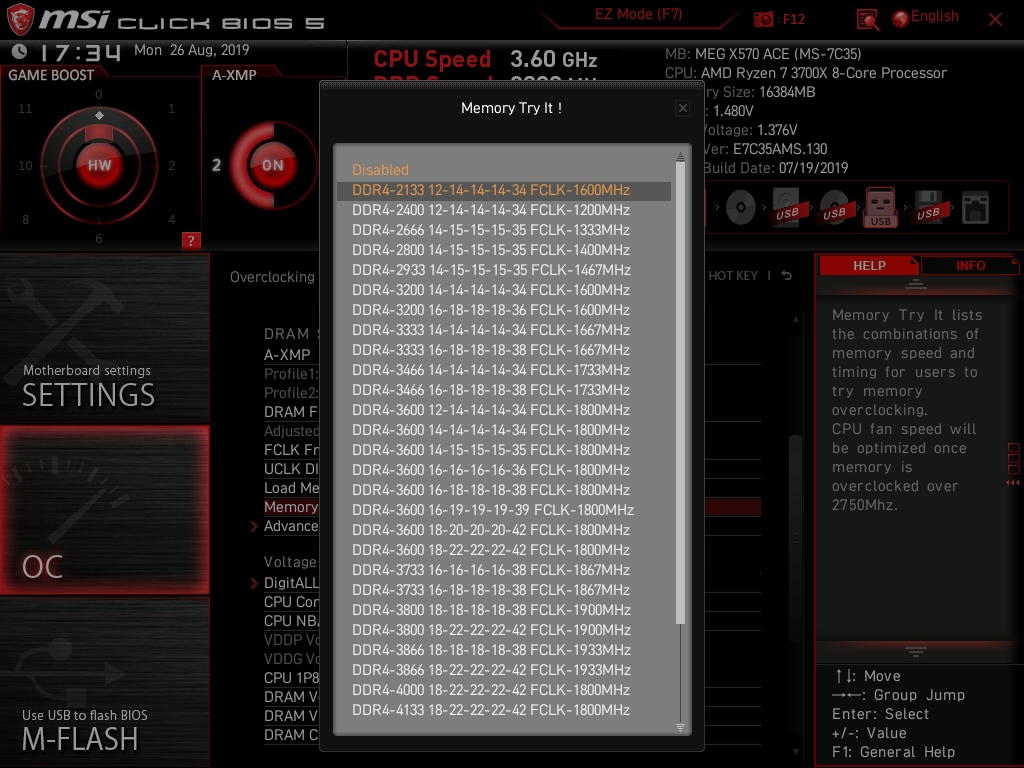 MSI MEG X570 ACE Bios 35