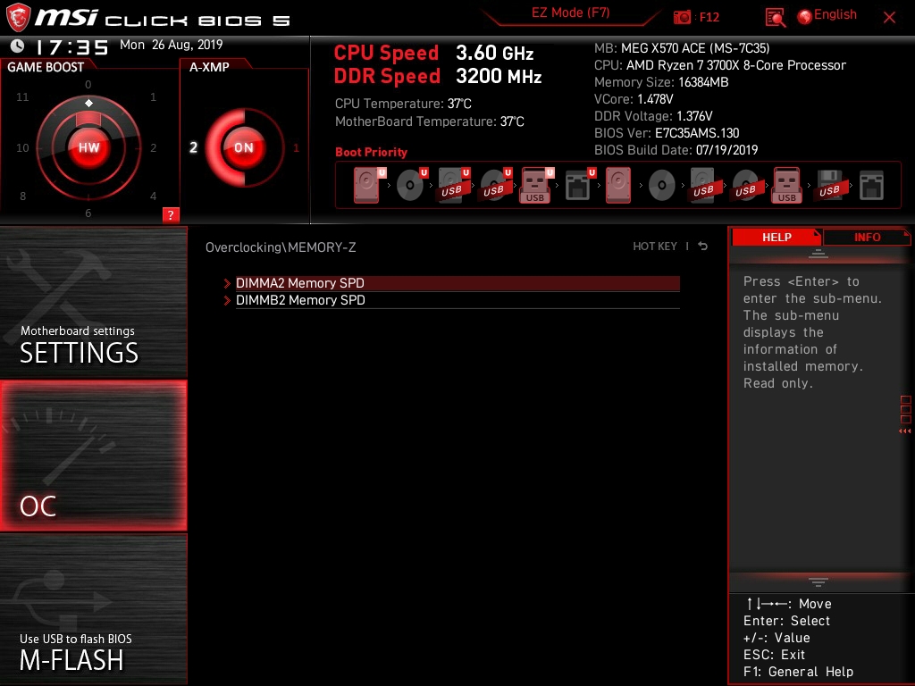 MSI MEG X570 ACE Bios 38