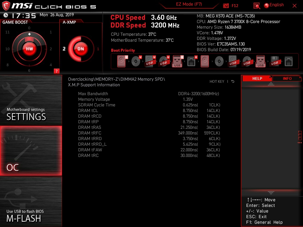 MSI MEG X570 ACE Bios 40