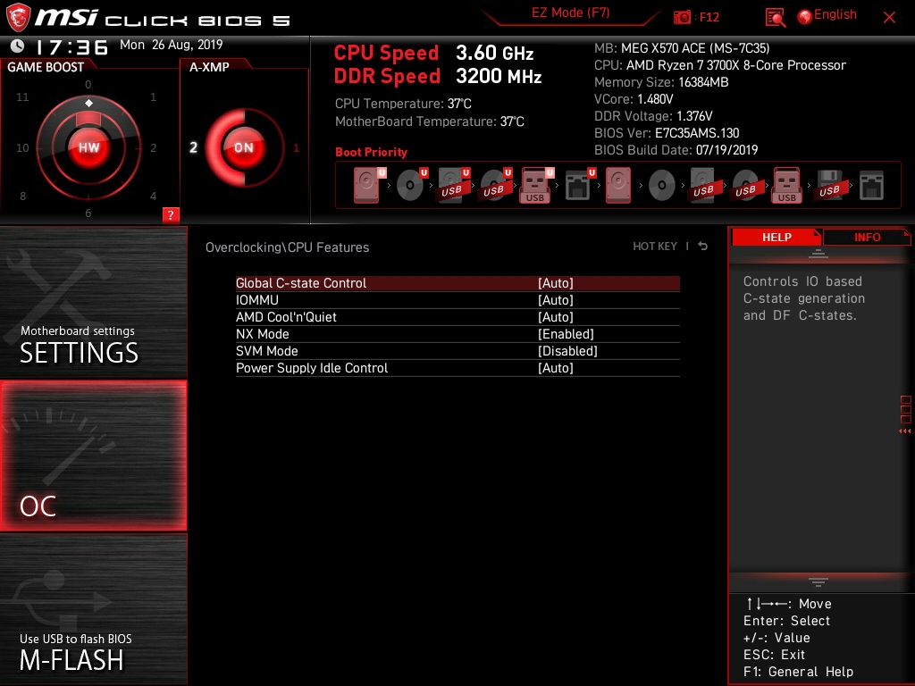 MSI MEG X570 ACE Bios 41