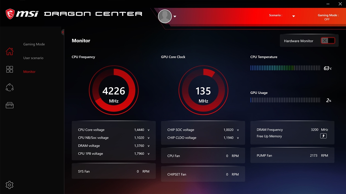 MSI MEG X570 ACE Dragon Center 7