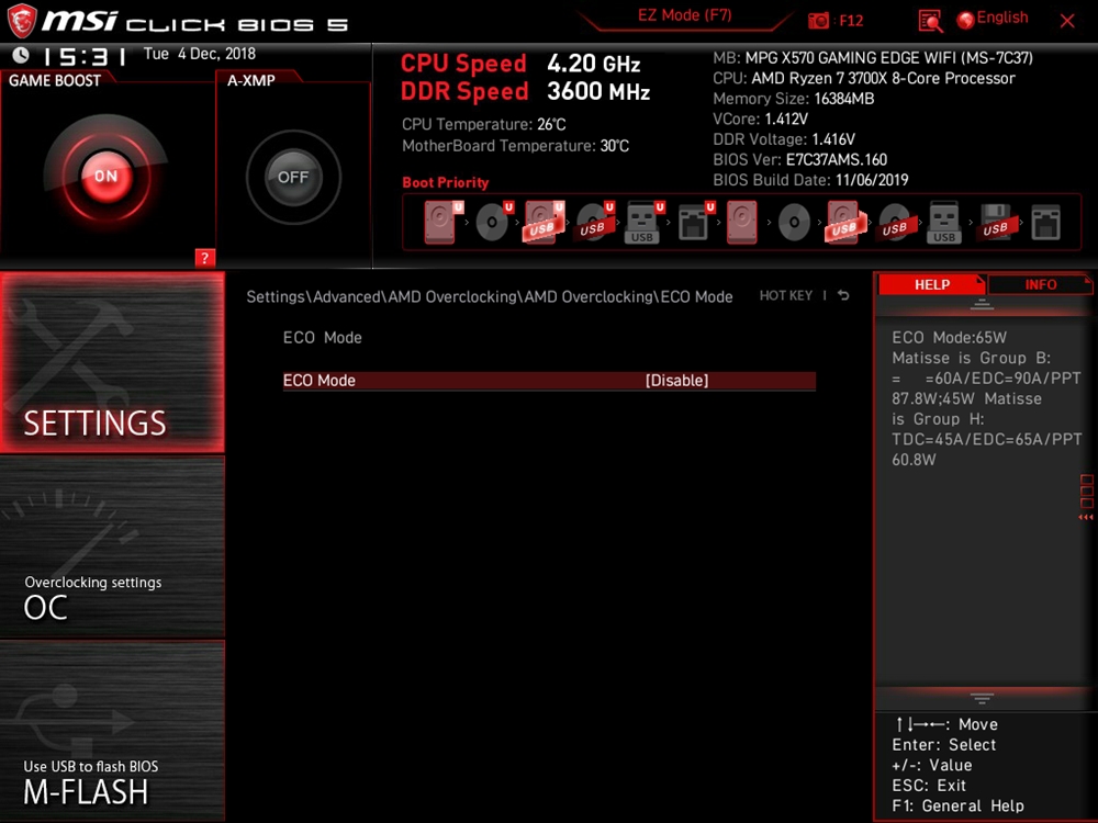 MSI MPG X570 Gaming Edge WIFI Bios 29