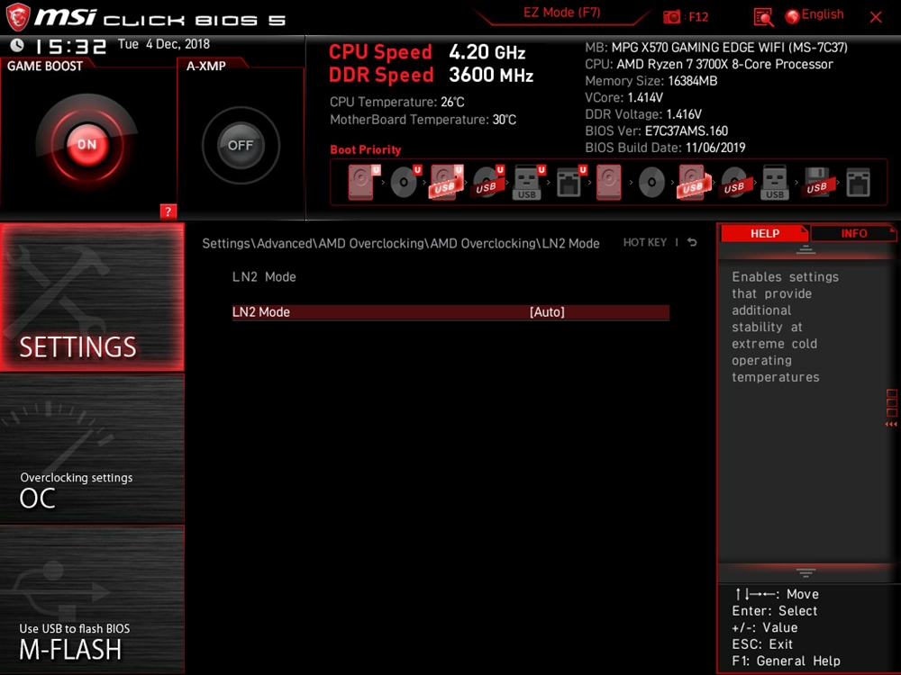 MSI MPG X570 Gaming Edge WIFI Bios 32