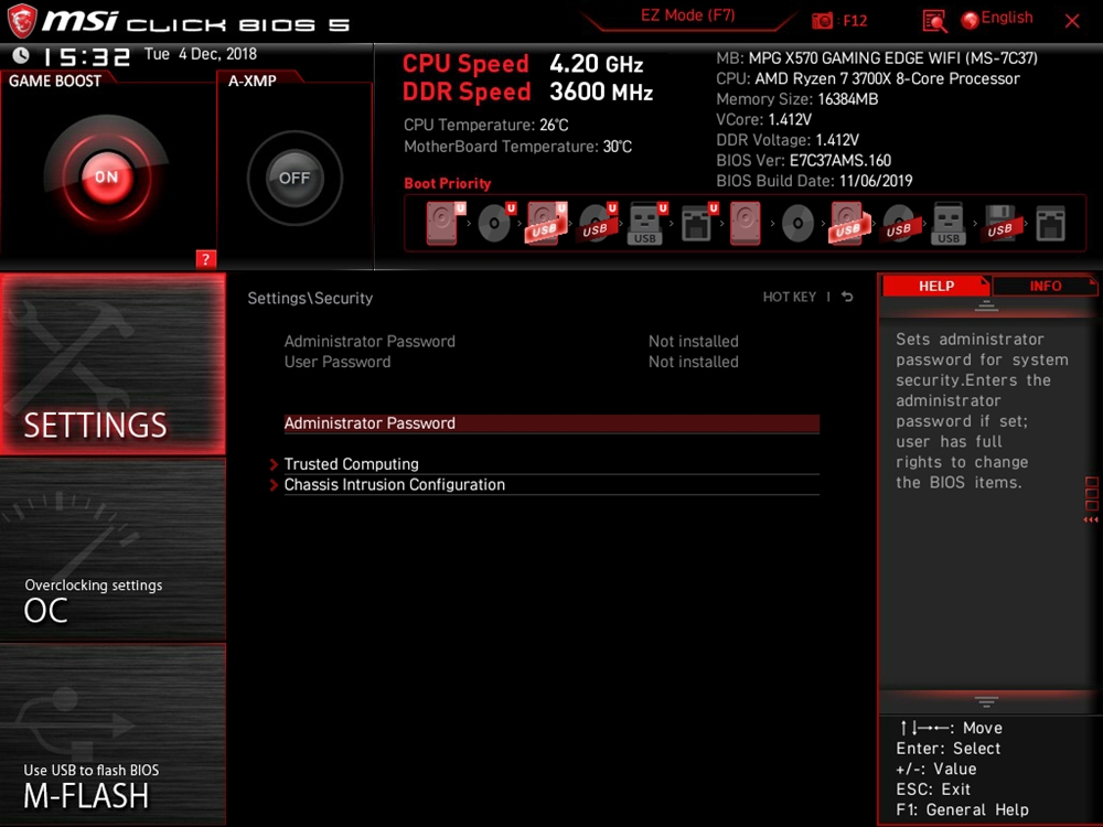 MSI MPG X570 Gaming Edge WIFI Bios 38