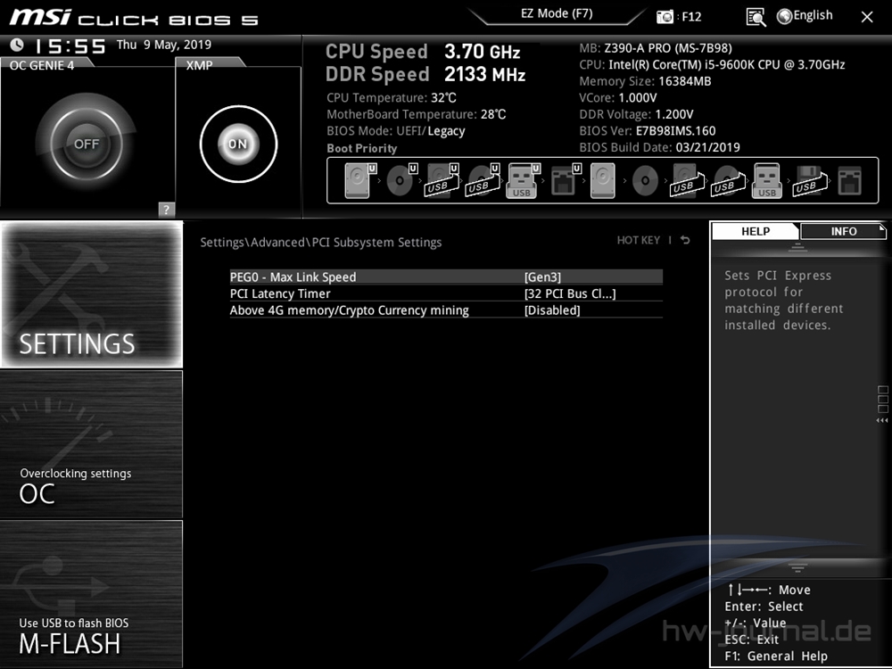 MSI Z390 A Pro Bios 11