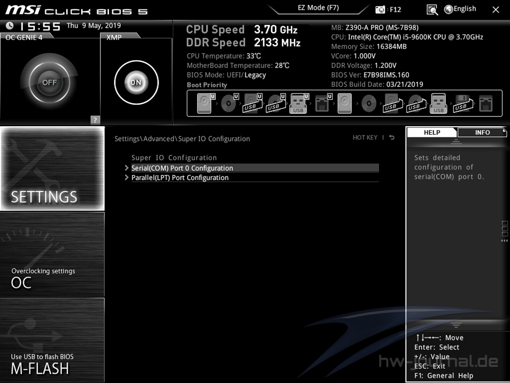 MSI Z390 A Pro Bios 18