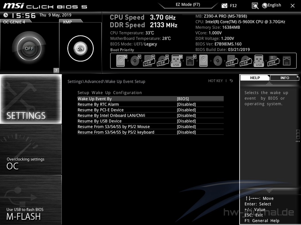 MSI Z390 A Pro Bios 23