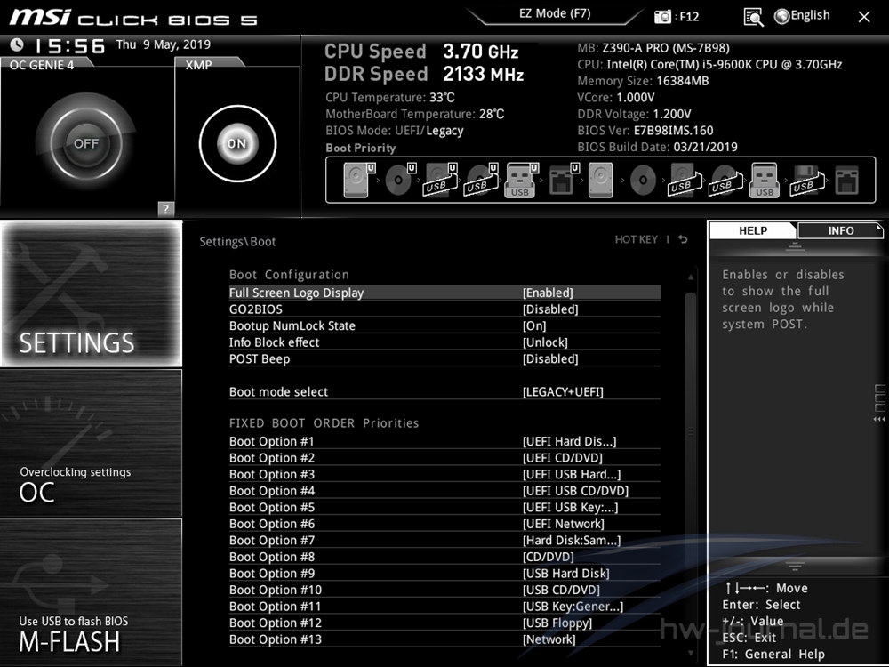 MSI Z390 A Pro Bios 24