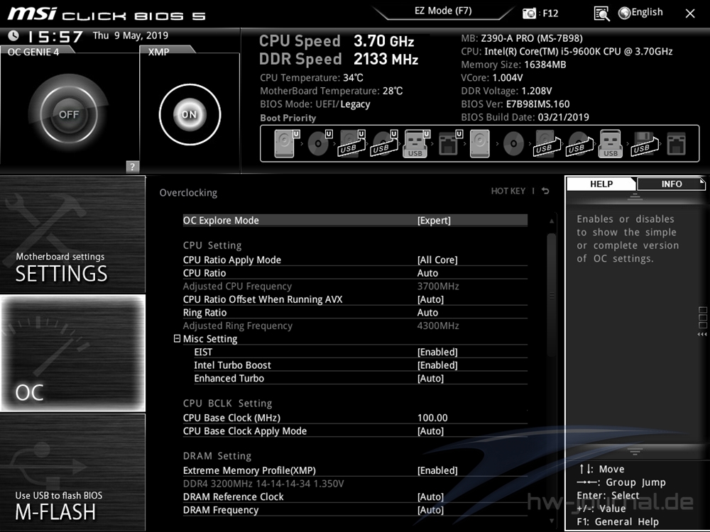 MSI Z390 A Pro Bios 27