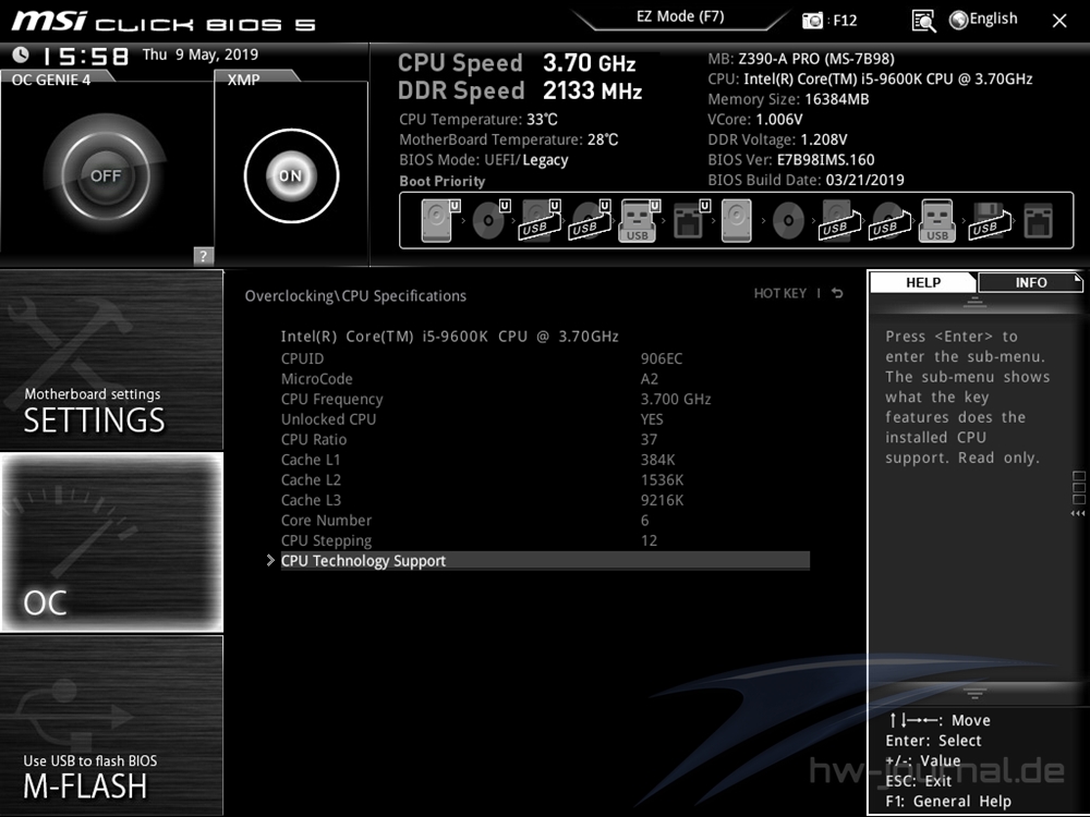 MSI Z390 A Pro Bios 33