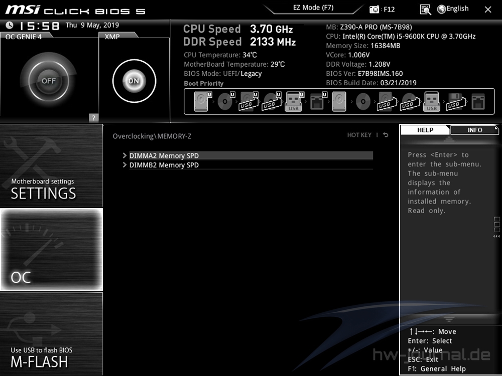 MSI Z390 A Pro Bios 35