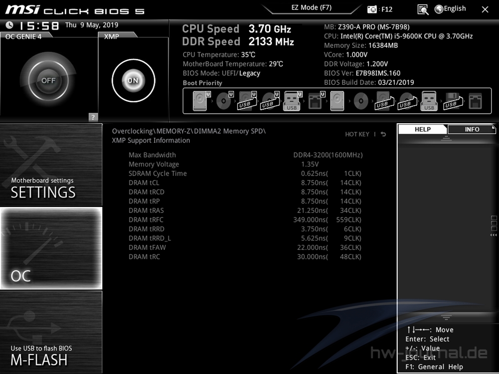 MSI Z390 A Pro Bios 37