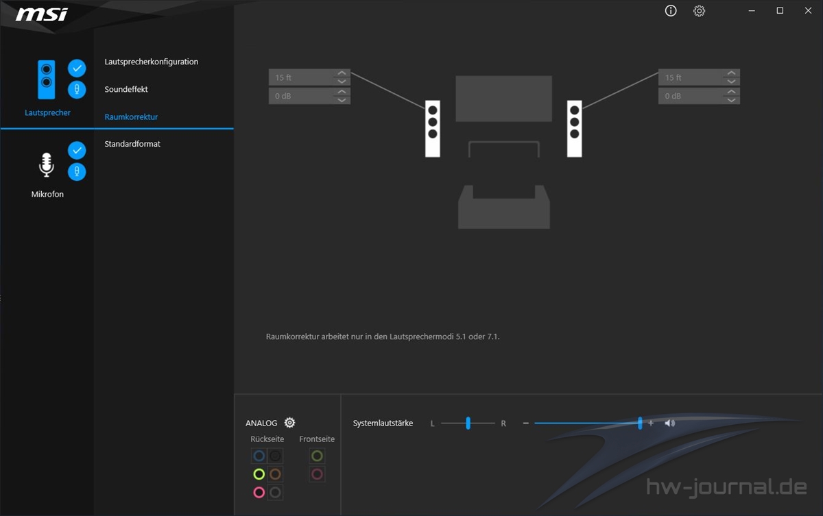 MSI Z390 A PRO Realtek Control Center 4