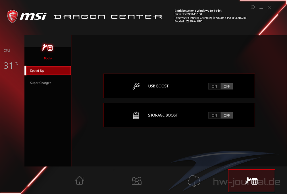 MSI Z390 A Pro Dragon Center 17