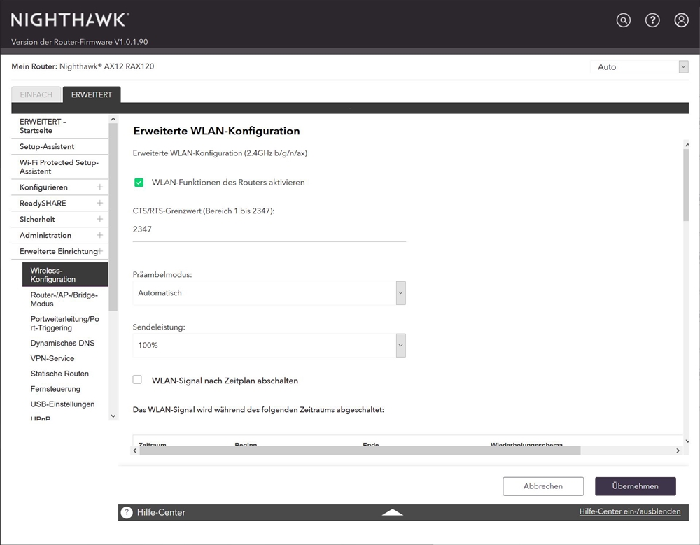 Netgear RAX120 GUI 33