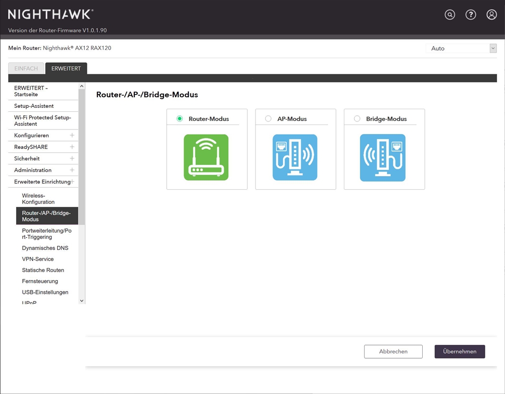 Netgear RAX120 GUI 34