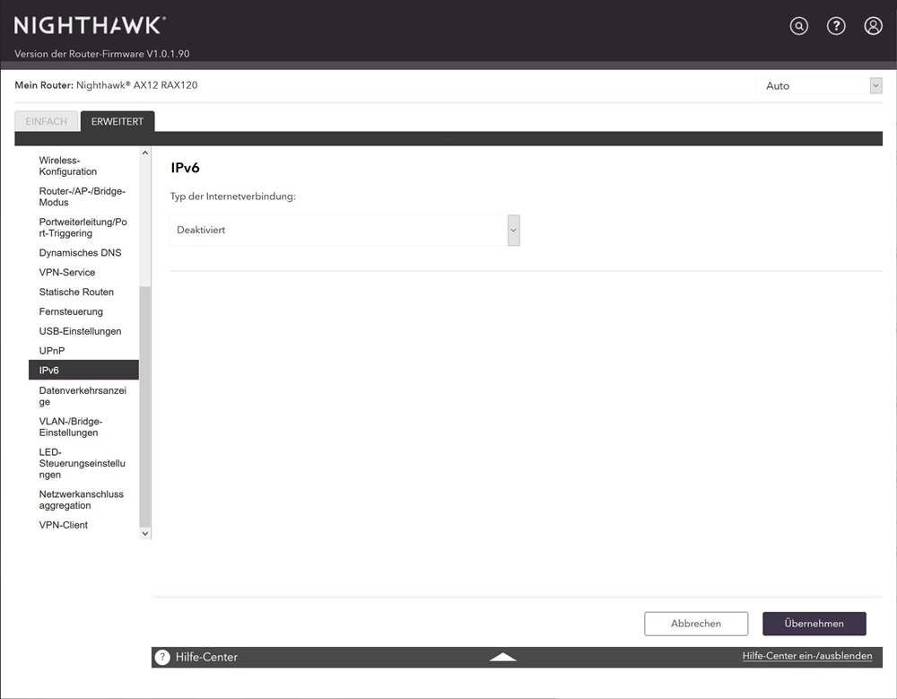 Netgear RAX120 GUI 43