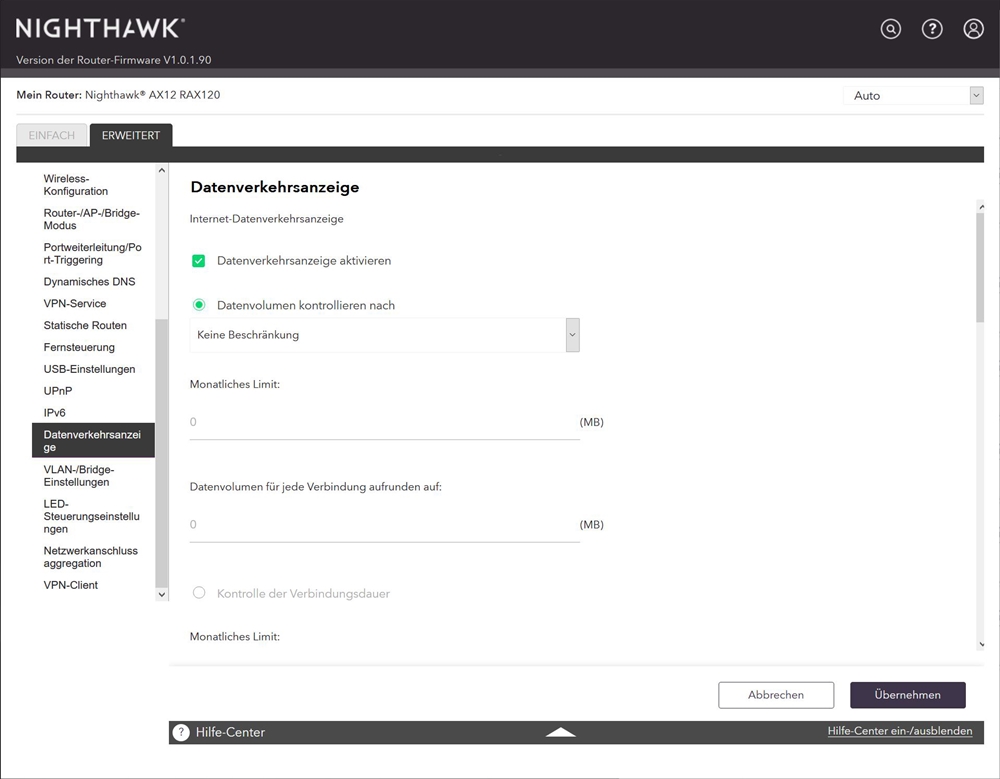 Netgear RAX120 GUI 44