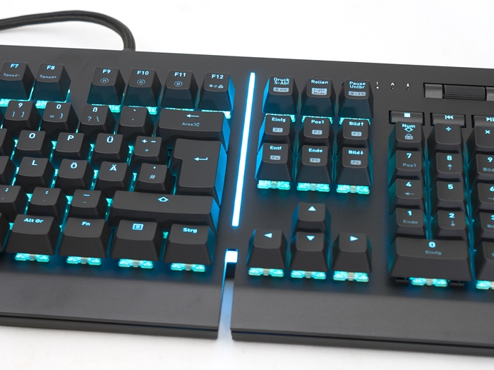 Thermaltake Level 20 RGB Mechanicla Keyboard Black Speed Silver 28k