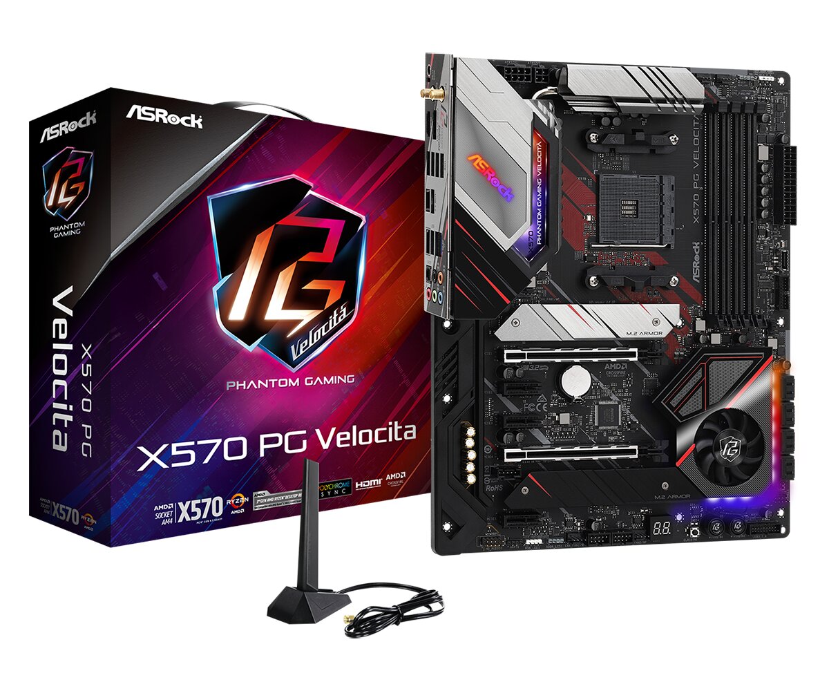 ASRock X570 PG Velocita Mainboard AMD Ryzen Vermeer 05