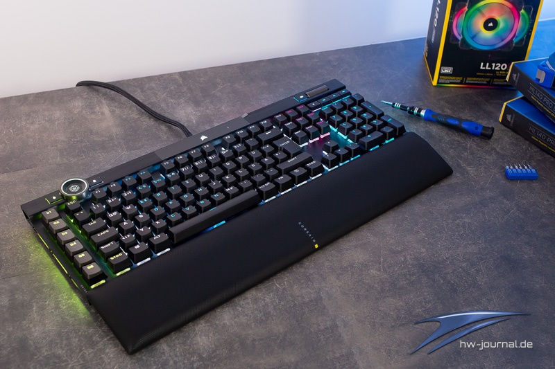 Corsair K100 RGB Gaming Keyboard review opener