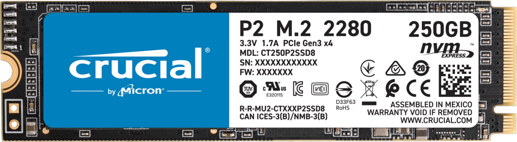 Crucial P2 NVME SSD