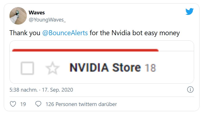 RTX 3080 Bot Bounce Alert